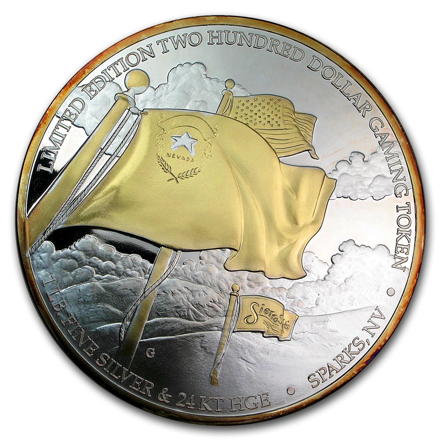 .999 Fine Silver $300 Gaming Token (6 oz ASW)