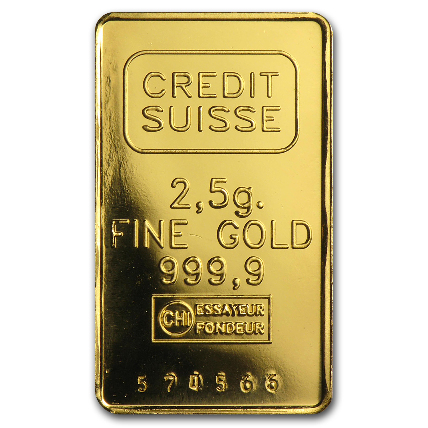 2.5 gram Gold Bar - Secondary Market (Loose, Retail Friendly)